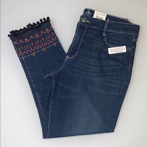 St. John's Bay Novelty Demin Skinny Ankle Jeans